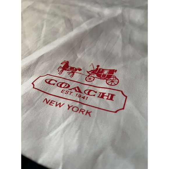 Coach Storage Drawstring Dust Bag Cover Storage White 19" x 23" - Picture 2 of 4